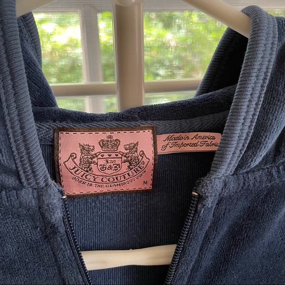 Juicy Couture Classic Velour Sweatshirt - Picture 3 of 9